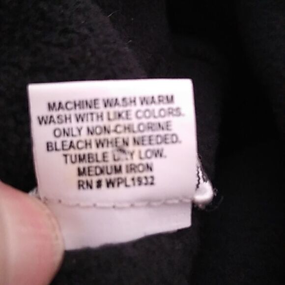 Cambridge Dry Goods Black Fleece 1/4 Zip Pullover Top Women's SZ XL - Picture 5 of 5